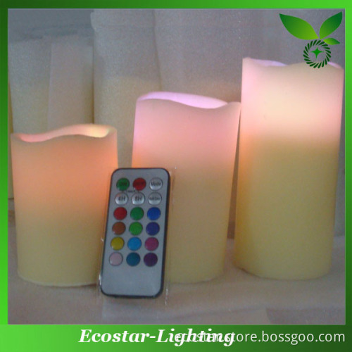 Colour changing remote control led candles